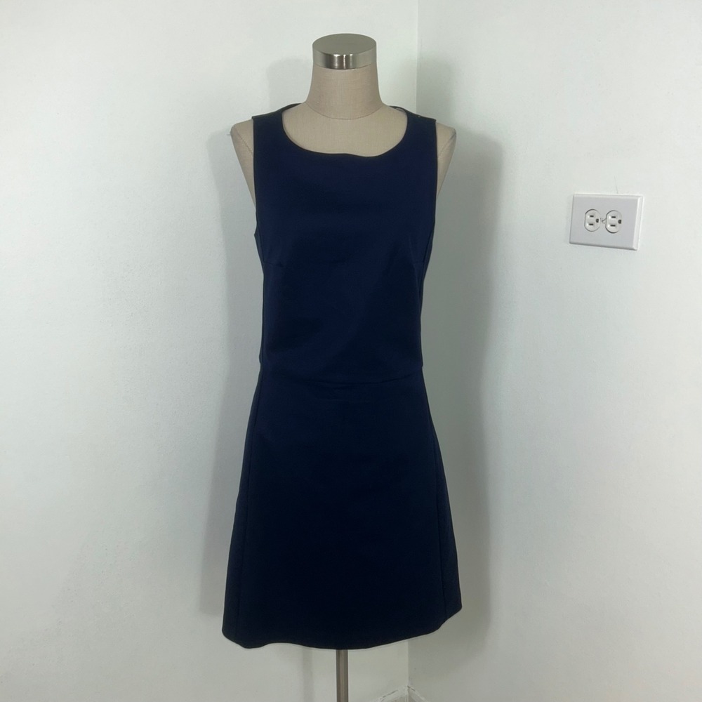 Gap Designed & Crafted Serena‎ Sheath Dress Navy Blue Sleeveless Career Workwear